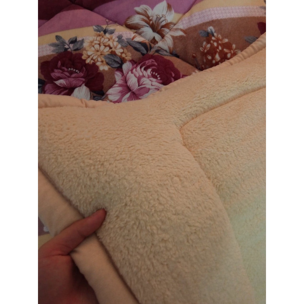 Chăn Lông Cừu Đại Hàn Loại 1 dày nặng 2.5kg Siêu Ấm