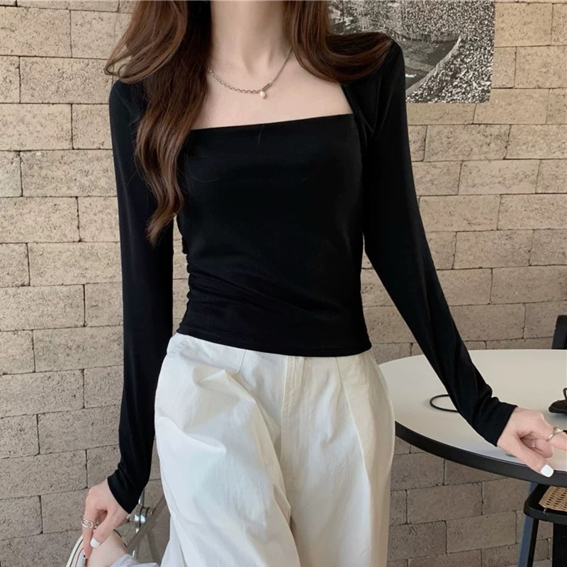 NRVP Áo Thun Nữ Dài Tay Dáng Rộng Phong Cách Hàn Quốc Thời Trang Mới 2023