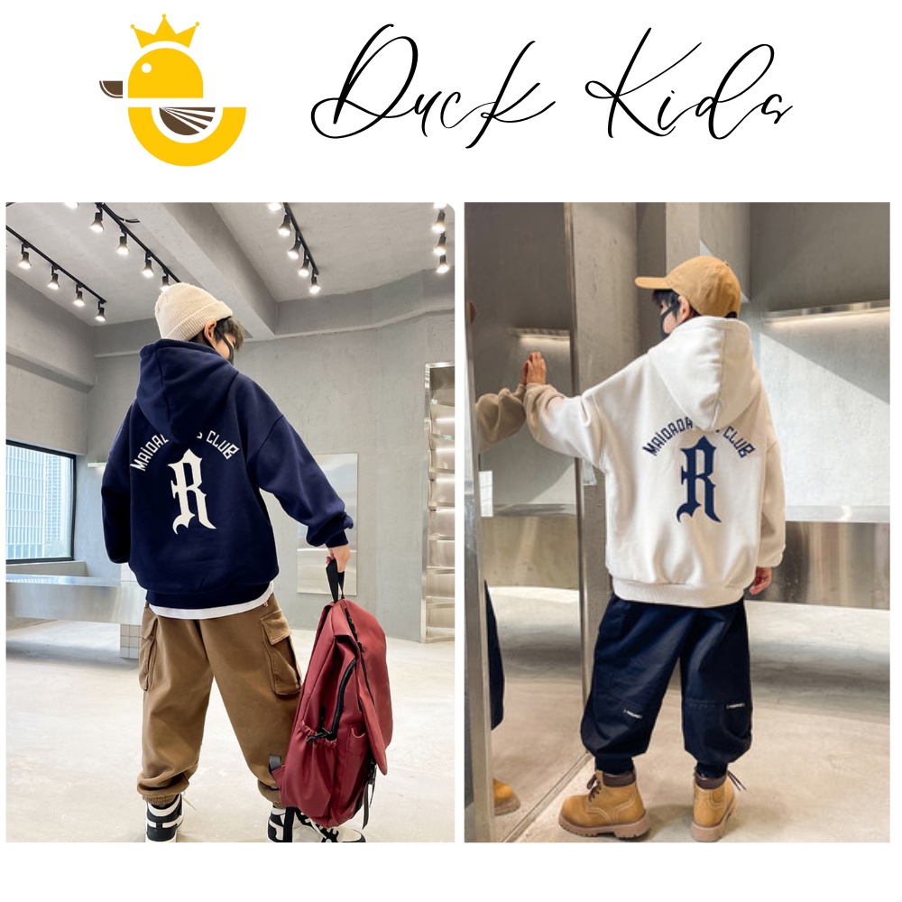 Áo Hoodie Nỉ Cho Bé Trai Đi Học, Đi Chơi Size 10-30kg . Shop DuckKids34