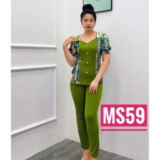 đồ bộ trung niên thun SOLEN tay lỡ quần dài