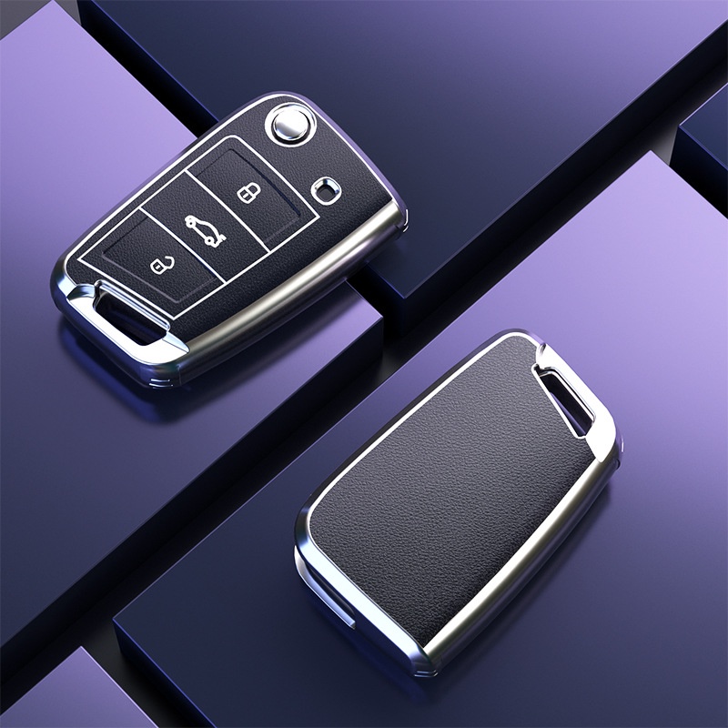 Vỏ Bọc Chìa Khóa Xe Hơi Bằng TPU Mềm Chất Lượng Cao Chống Rơi Cho Volkswagen Golf