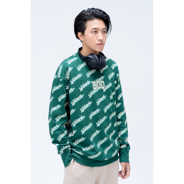 Áo Ni Không Mũ Unisex BOO Dáng Rộng In Pattern Hayho