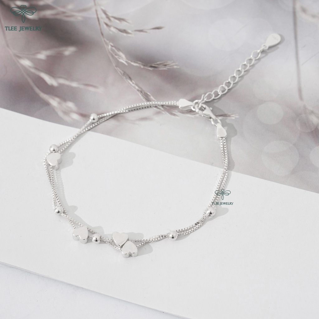 Lắc tay bạc nữ TLEE dây sao kép nữ tính TleeJewelry LT0117