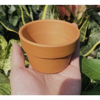 CHẬU ĐẤT NUNG MINI - Có gờ - nhiều size CHẬU TRỒNG SEN ĐÁ, XƯƠNG RỒNG, BONSAI - NHIỀU KÍCH THƯỚC 9 CM Mẫu lùn