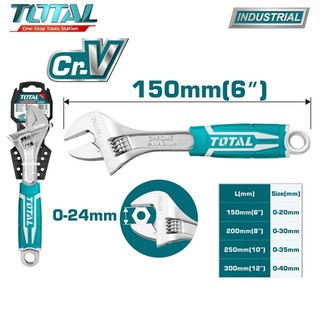 Mỏ lết 6'' 8'' 10'' 12'' total tht101066 tht101086 tht101106 tht101126
