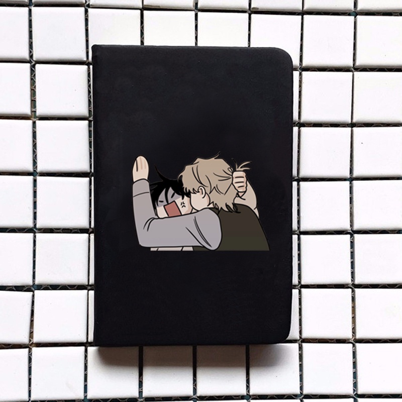 Sổ da cầm tay A6 in hình LOW TIDE IN TWILIGHT Đêm bên làn nước boylove manhwa chibi ghi chép tiện lợi