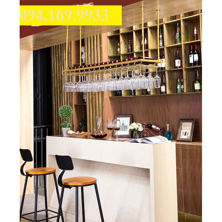 Giá treo ly quầy bar