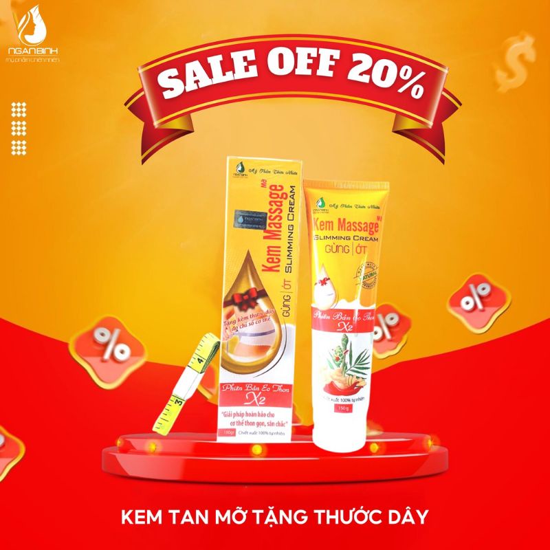 ❤️ Kem Tan Mỡ Gừng Ớt [ Chính hãng Ngân Bình]