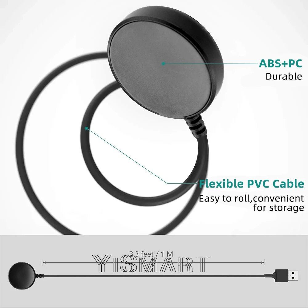 Đế Sạc Từ Tính Bằng Silicon Cho Đồng Hồ Thông Minh Samsung Galaxy Watch 4 / 4 Classic / 3 Samsung Active 2