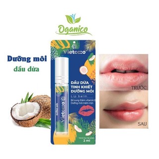Dầu dừa Tinh Khiết Vietcoco Mỹ phẩm dưỡng môi 2ml