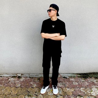 Quần Slim Khaki with Pocket - Black