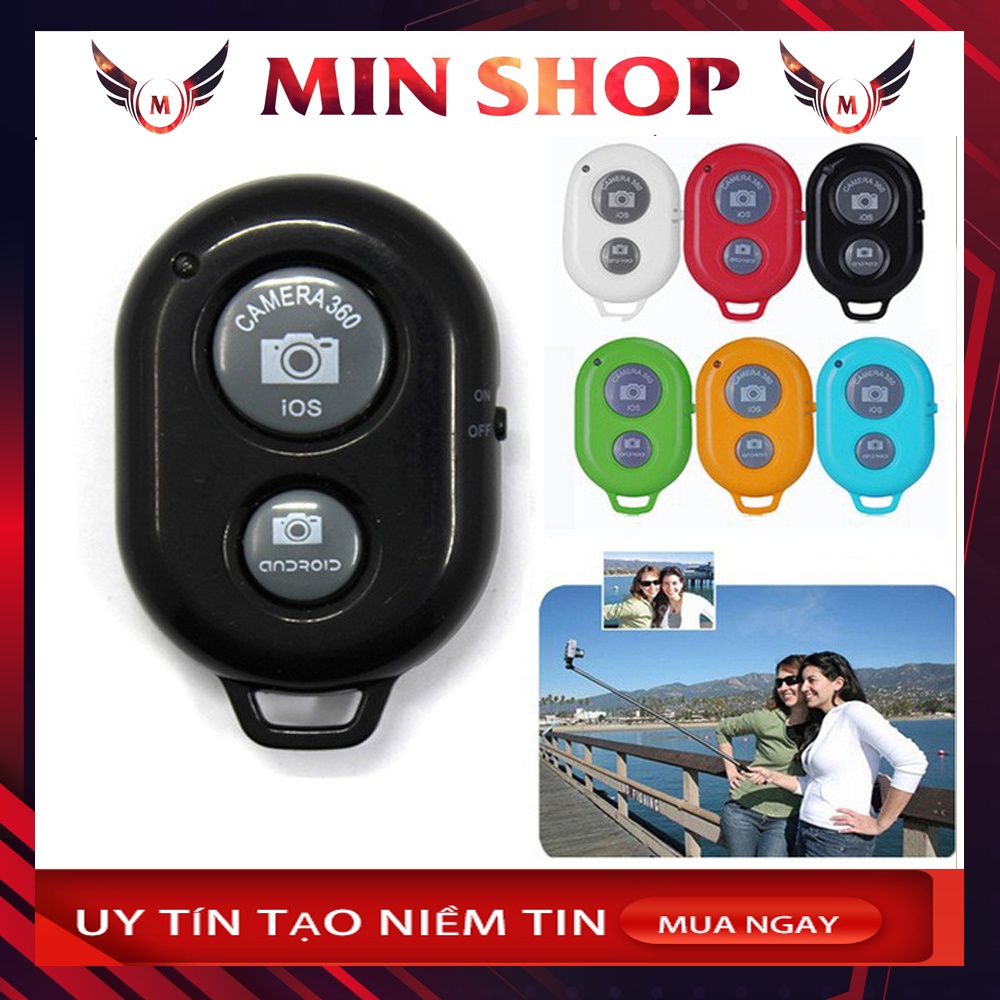 Nút Remote Shutter - Nút Bấm Bluetooth Điều Khiển Từ Xa Chụp Ảnh Tự Động Cho Smartphone, Iphone, Ipad