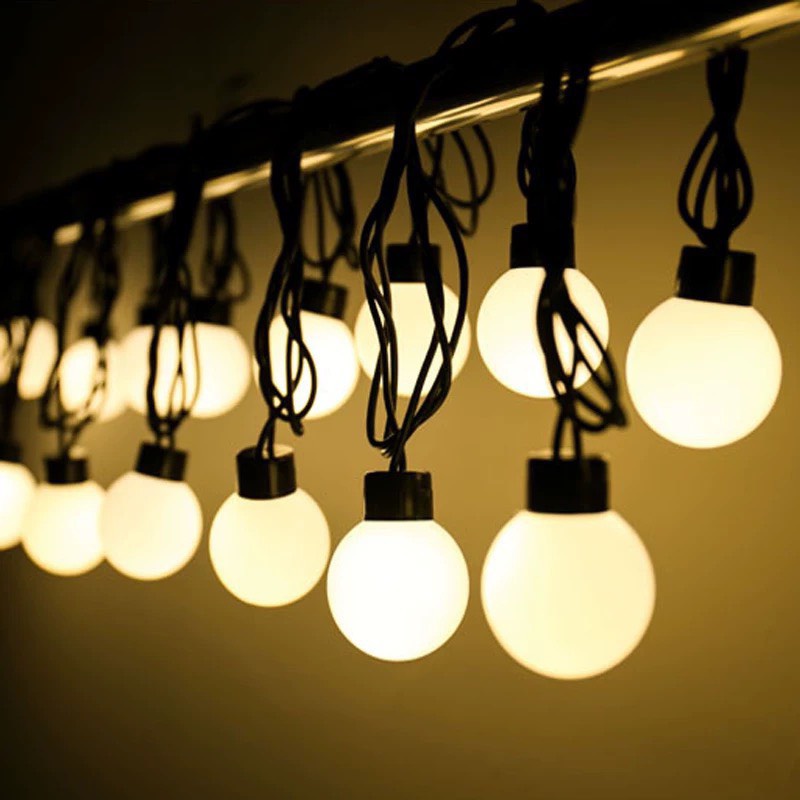 Dây Đèn Led Trang Trí Cherry Ball Chống Nước Treo Ngoài Trời Trang Trí Quán Cà Phê/ Sân Vườn