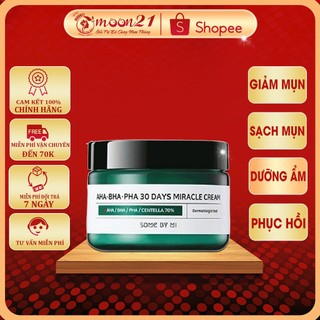 Kem dưỡng ẩm ngừa mụn mùa đông hiệu quả Some By Mi MOON21 AHA-BHA-PHA 30 Days Miracle Cream 60ml