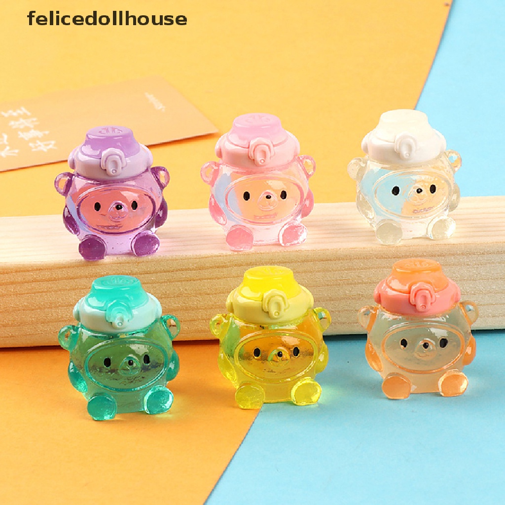 Đồ Chơi Mô Hình Bình Nước Mini Hình Gấu Dễ Thương