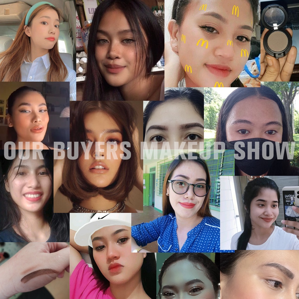 Bột Vẽ Lông Mày Kiêm Kẻ Mắt 2 Trong 1 Chống Thấm Nước Kèm Cọ Trang Điểm Tiện Lợi