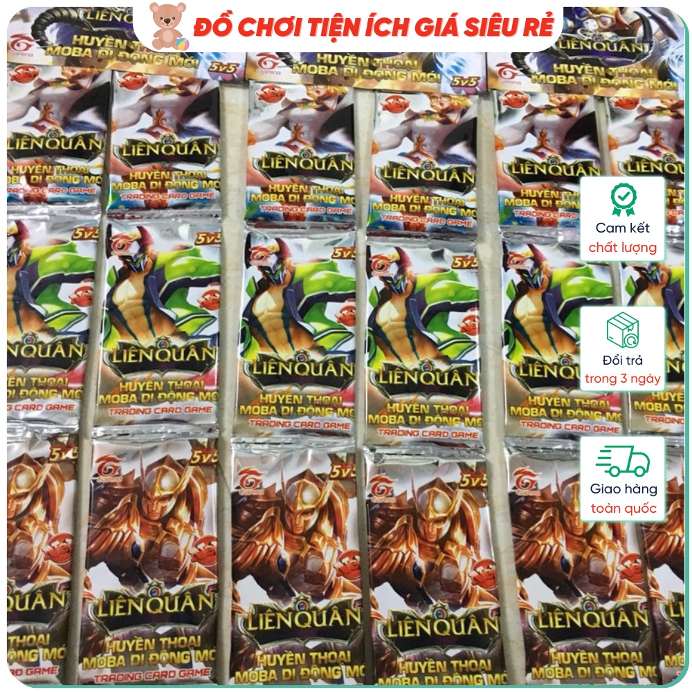 Thẻ bài liên quân 💥 SALE HỦY DIỆT 💥 10 gói Thẻ bài đồ chơi pokemon chất liệu cao cấp hình ảnh bắt mắ