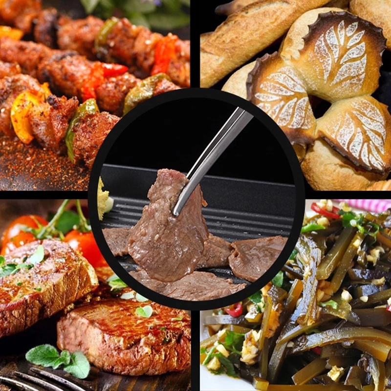 Kẹp Gắp Thức Ăn Bằng Kim Loại Chống Trượt Đa Năng Tiện Dụng Cho Nhà Bếp