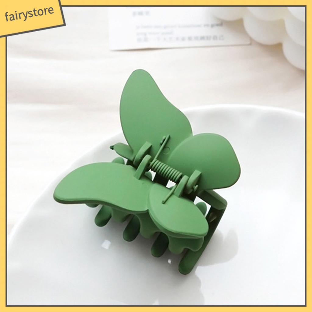 Kẹp Tóc Màu Trơn Chống Trượt Kiểu Dáng Đơn Giản Cho Nữ