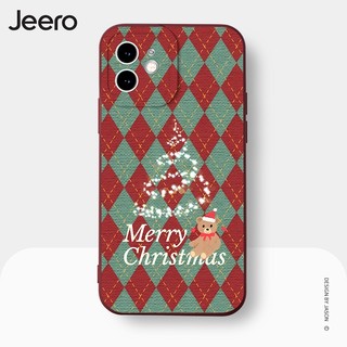 Ốp lưng JEERO chống bẩn christmas vintage độc lạ hoạt hình dễ thương đẹp mềm Cho iPhone 16 15 14 13 12 11 Pro Max SE 2020 X XR XS ip 8 7 Plus kute HFE1547