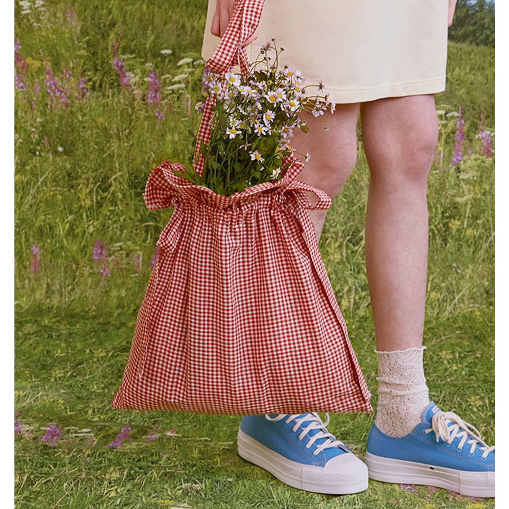 🌼Túi vải Eco Bag - Chiếc túi theo style vintage có dây rút ở miệng túi vừa lạ mà cũng rất xinh.