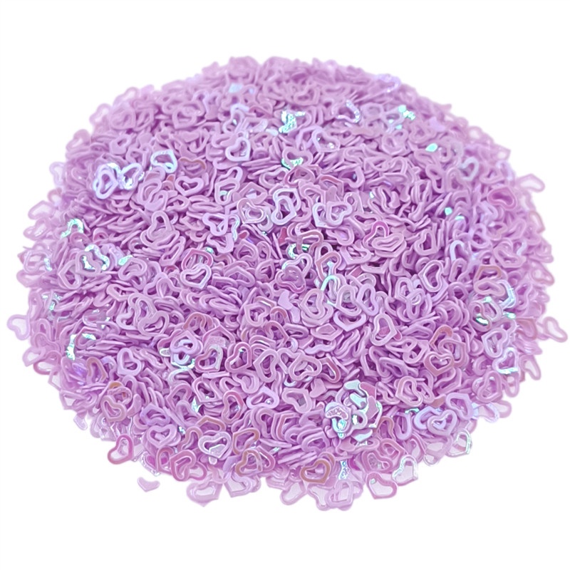 Kim Tuyến Hình Trái Tim Bằng PVC 4mm Dùng Trang Trí Điện Thoại / Móng Tay DIY