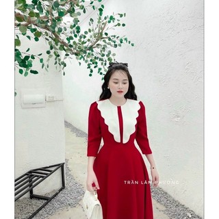 (SHOP NÀNG BÉO BIGSIZE 50KG ĐẾN 90kg) đầm xoè tay lở dự tiệc