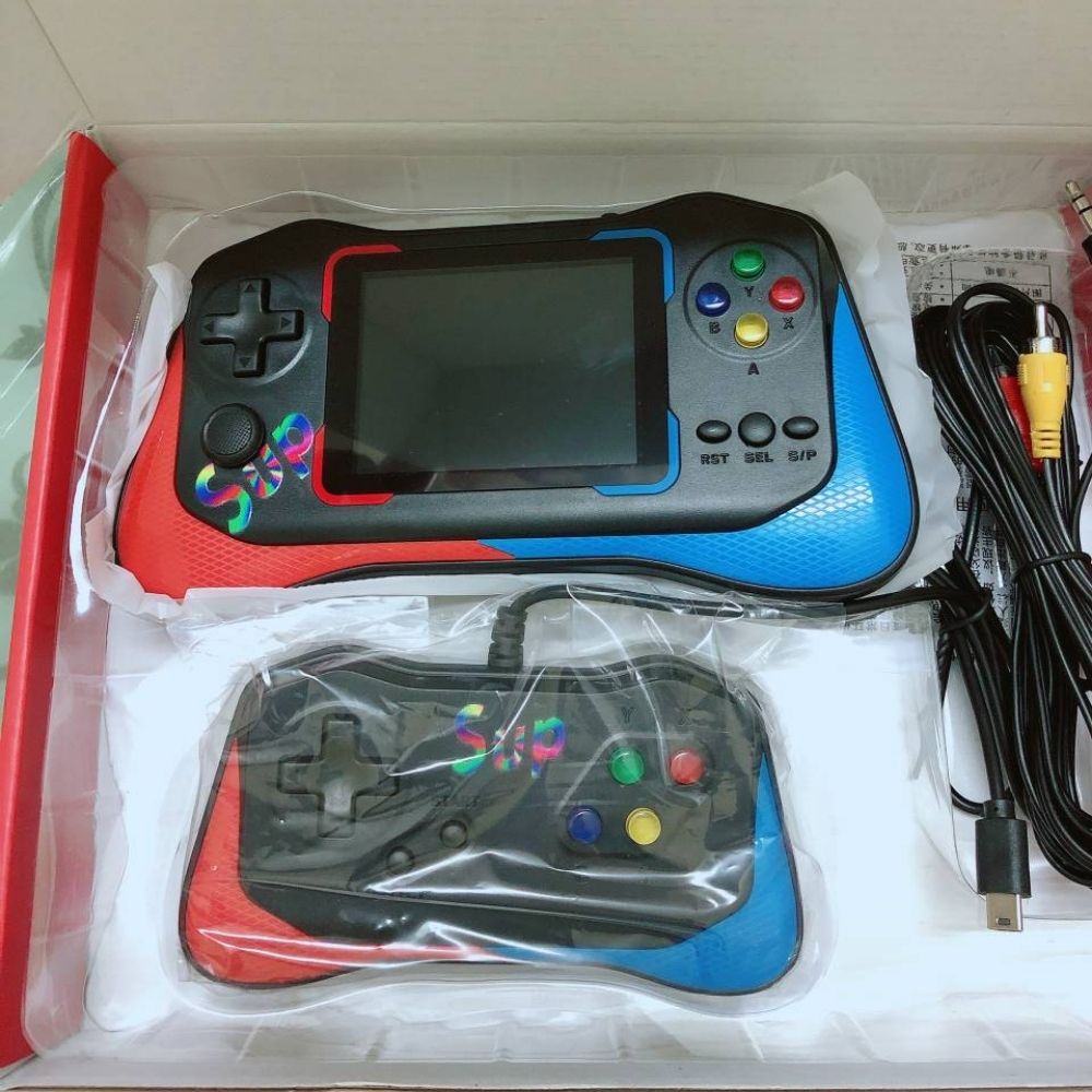 Máy chơi game cầm tay Sup M8 Plus 2 người chơi , 500 in 1 kết nối tivi cầm tay giá rẻ mini sạc pin nhanh - bảo hành 12T