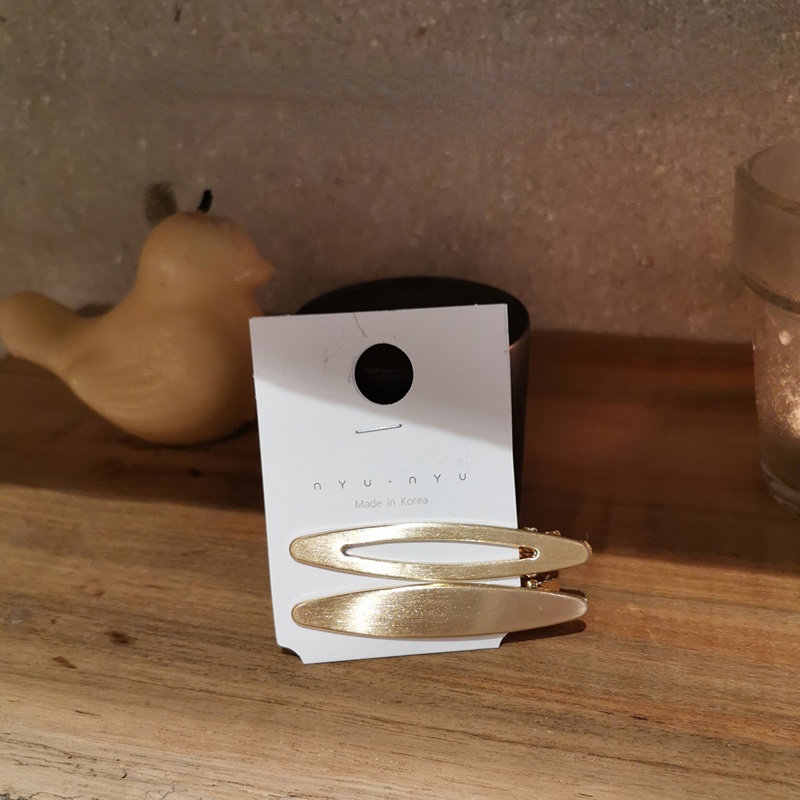 Bộ 2 Kẹp Tóc Kim Loại Kiểu Hàn Quốc Cổ Điển Cá Tính