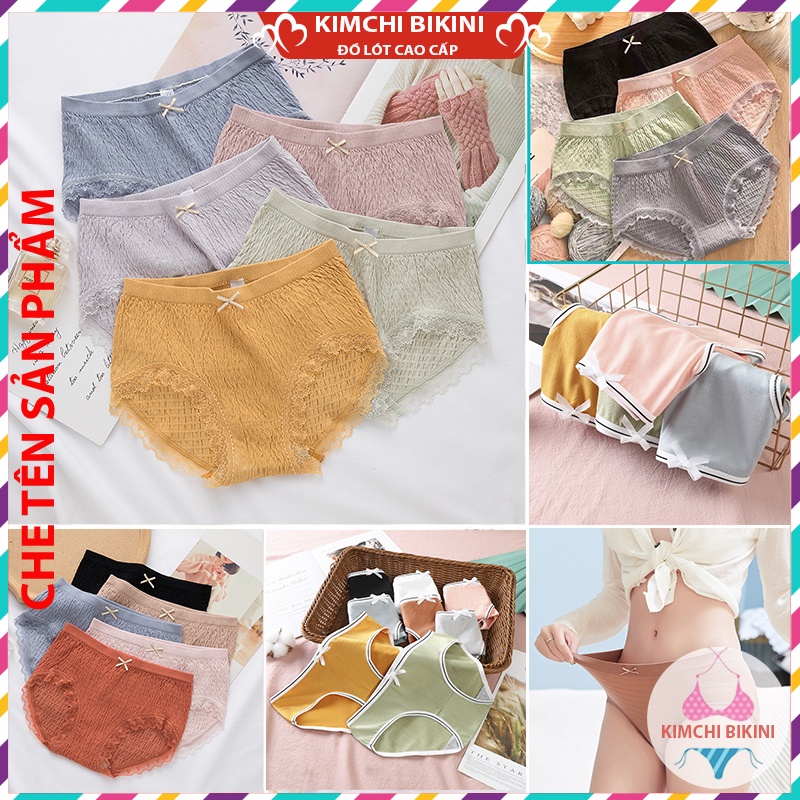 Quần lót chục cotton vải mềm ôm bụng nâng mông KIMCHIBIKINI quần lót nhiều mẫu mã đa dạng được chị em hay dùng