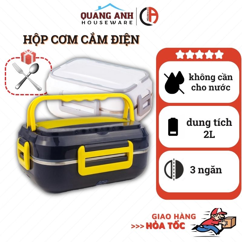 Hộp Cơm Giữ Nhiệt Cắm Điện Chất Liệu Inox 304 Cho Dân Văn Phòng