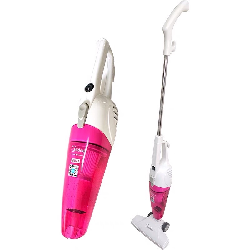 Máy hút bụi cầm tay Midea màu hồng 4 đầu thay