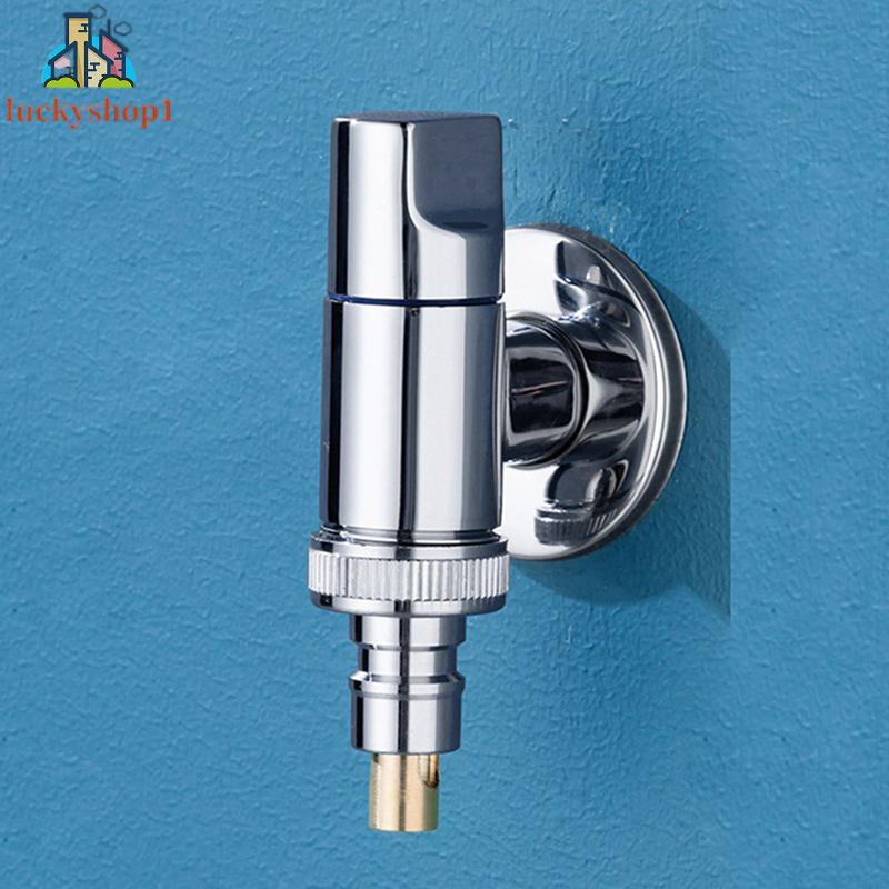 Phòng tắm Chrome mới Mini Full Copper Body Ultra Short Triangle Valve Trang chủ Máy giặt Tap 4 phút Tự động Waterstop Mẹo Snap