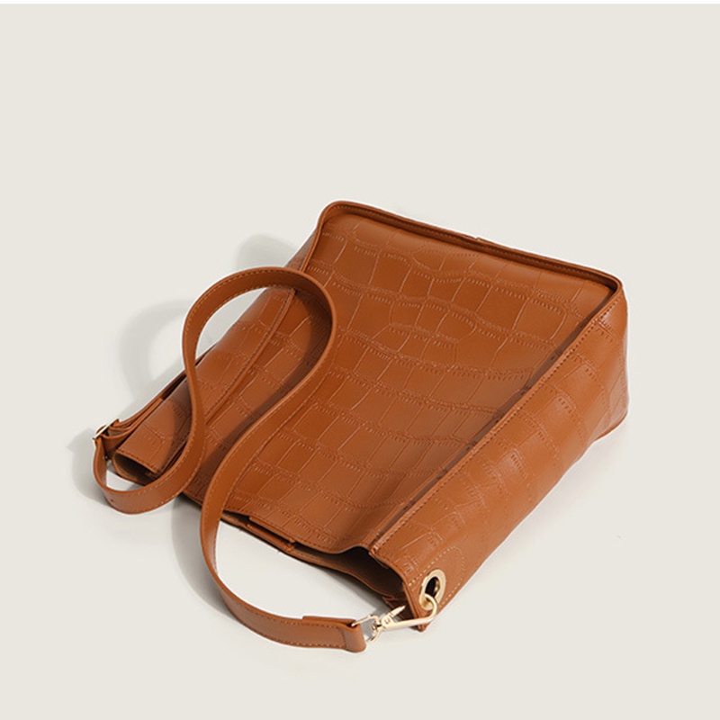 Túi Đeo Vai Họa Tiết Da Cá Sấu Sức Chứa Lớn Thời Trang Cho Nữ