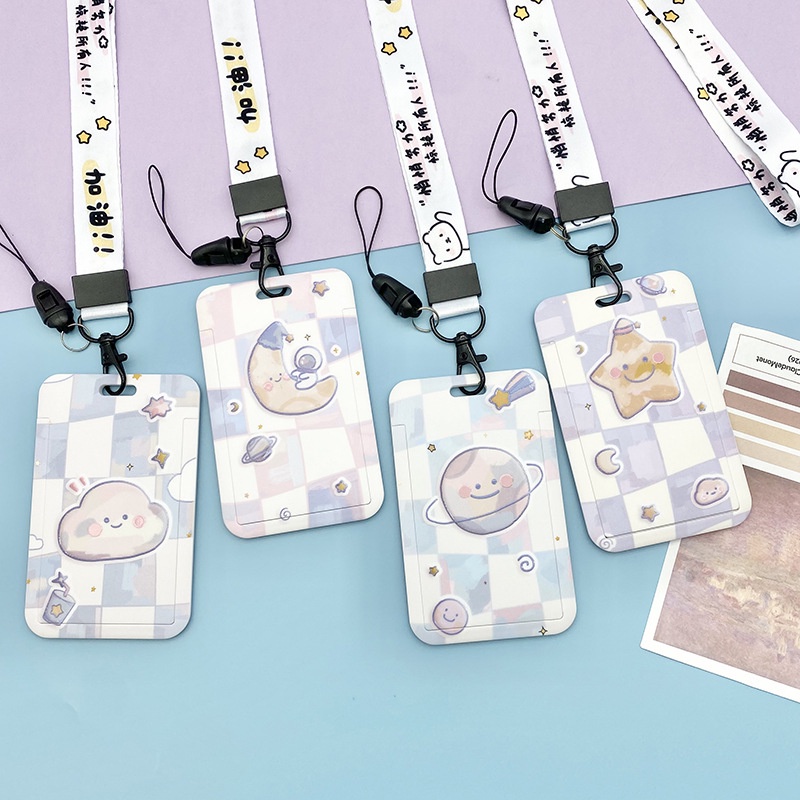 Bao Đựng Thẻ Truy Cập Thẻ Họa Tiết Hoạt Hình ins Dễ Thương Cho Học Sinh YKD ruiyan