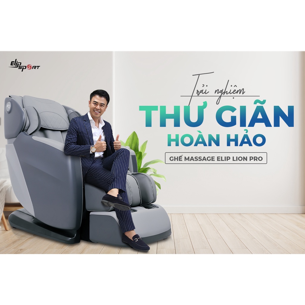 Ghế massage ELIP Lion Pro (AI) - Điều khiển bằng giọng nói, massage chuyên sâu