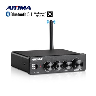  Aiyima A01 PRO Bluetooth TPA3116 100Wx2 Bộ khuếch đại công suất Âm thanh 2.0 kênh Stereo Amp RCA Có thể điều chỉnh Bass tầm trung và Treble 