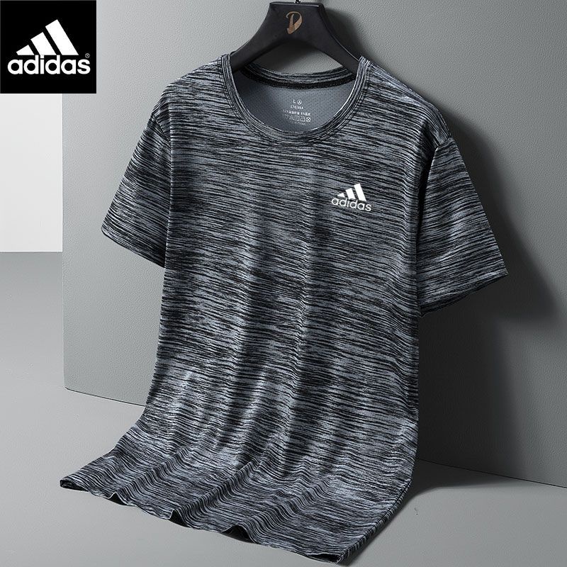 Áo Thun Thể Thao ADIDAS Ngắn Tay Dáng Rộng Mau Khô Chất Lượng Dành Cho Nam