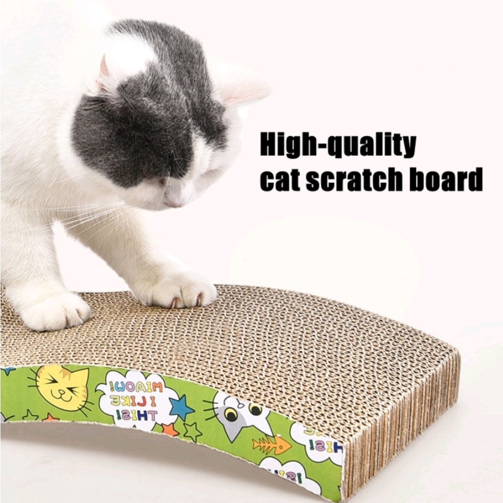 Đồ Chơi Bàn Cào Móng Carton Dạng Gợn Sóng Cho Mèo
