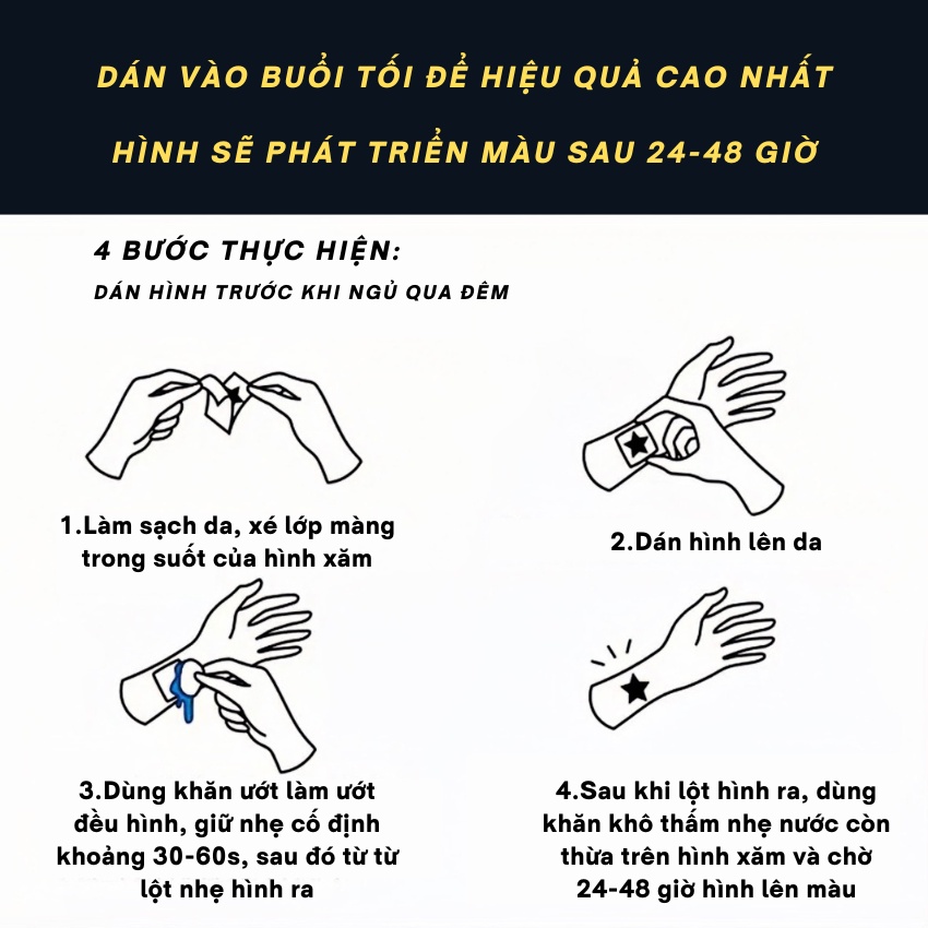 Hình Xăm Tạm Thời Vòng Tay Cá Chép Hoa Sen May Mắn Funtattoo VT13 Kéo Dài 15 Ngày Không Thấm Nước Chống Cọ Xát