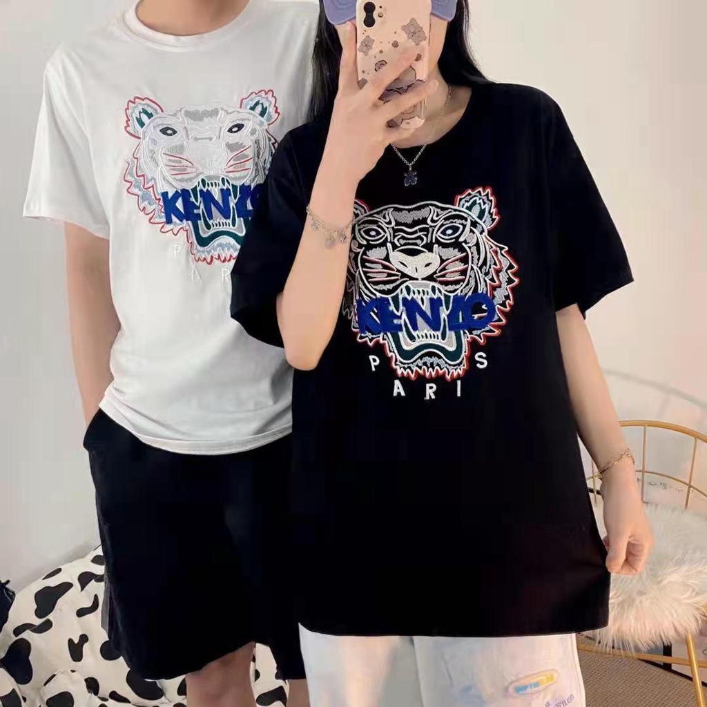 Kenzo Áo Thun Ngắn Tay Phong Cách Nhật Bản Thời Trang Cho Nam