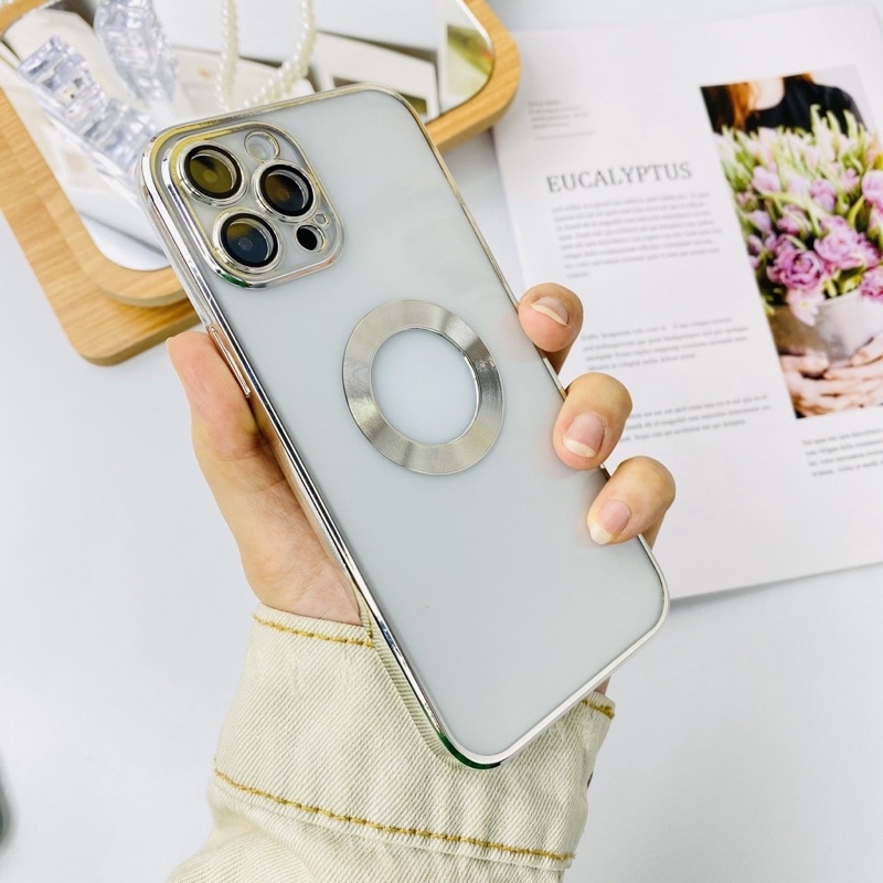 Ốp viền xi màu kèm sẵn kính camera, viền vuông, hở táo cho lphone 7,8,8plus,x,xr,xsmax,11,12,12,13,14,12promax,13