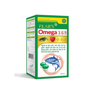 P.Lar's Omega 3.6.9 viên uống hỗ trợ tăng cường thị lực, tim mạch và não