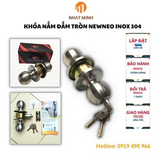 Ổ Khoá Tay Nắm Tròn Inox 304 Chính Hãng Khóa Nắm ĐấmTròn Khóa Cửa Phòng, Khóa Nhà Vệ Sinh