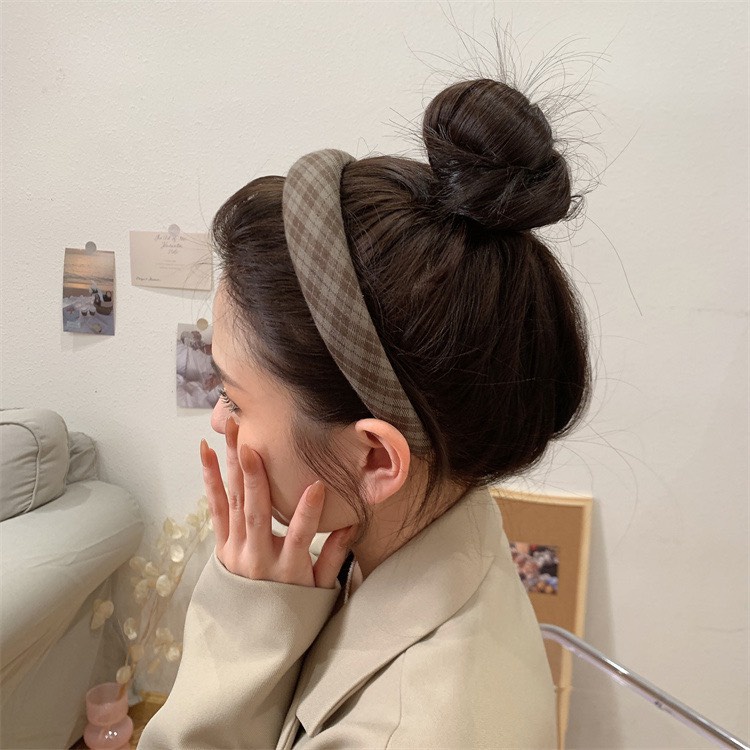 Cài tóc băng đô bờm tóc nữ cài xốp tông nâu đen nhã nhặn xinh xắn Her Accessories B6