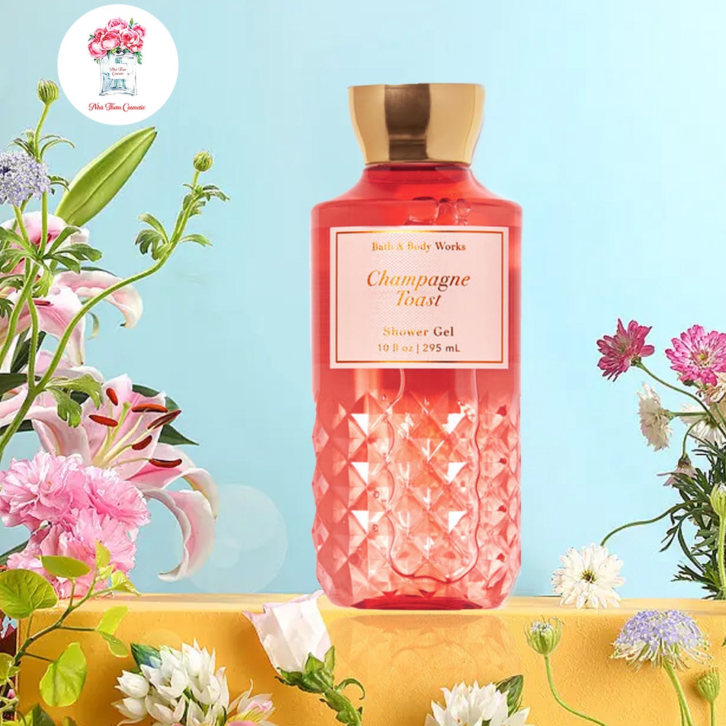 Gel Tắm Bath & Body Works Champagne Toast Hương Thơm Nhẹ Nhàng Tinh Tế 295ml