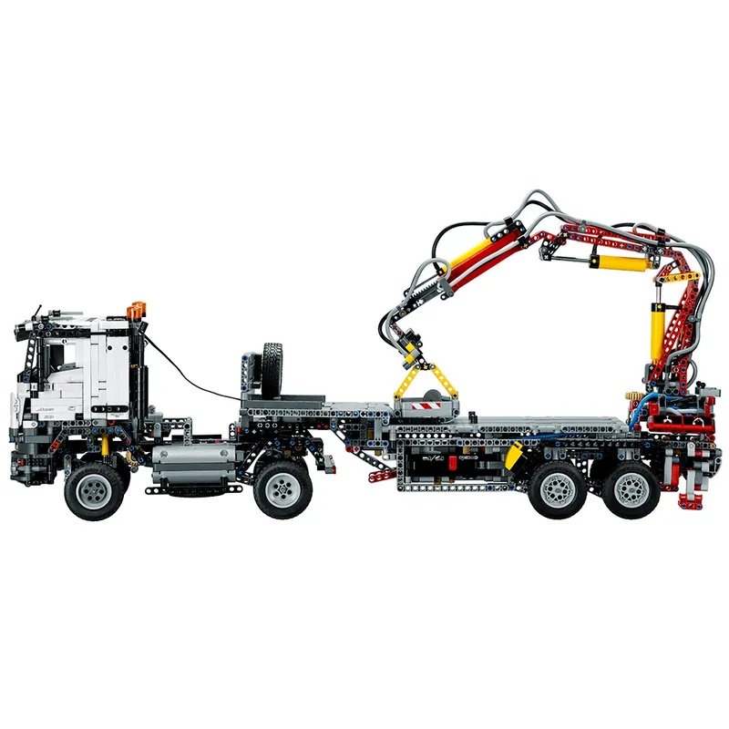 Mô Hình Nhựa 3D Lắp Ráp Technic Xe Tải Cẩu Đa Năng Mercedes-Benz Arocs T2115  1:8 - LG0074