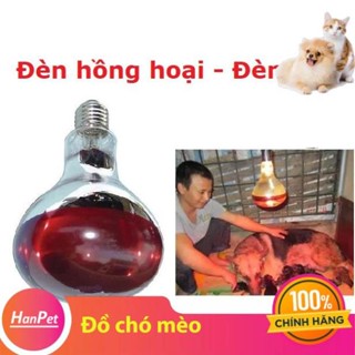 Bóng sưởi chó mèo đèn hồng ngoại 175W giúp sưởi ấm thú cưng bóng úm mèo và chó nhỏ