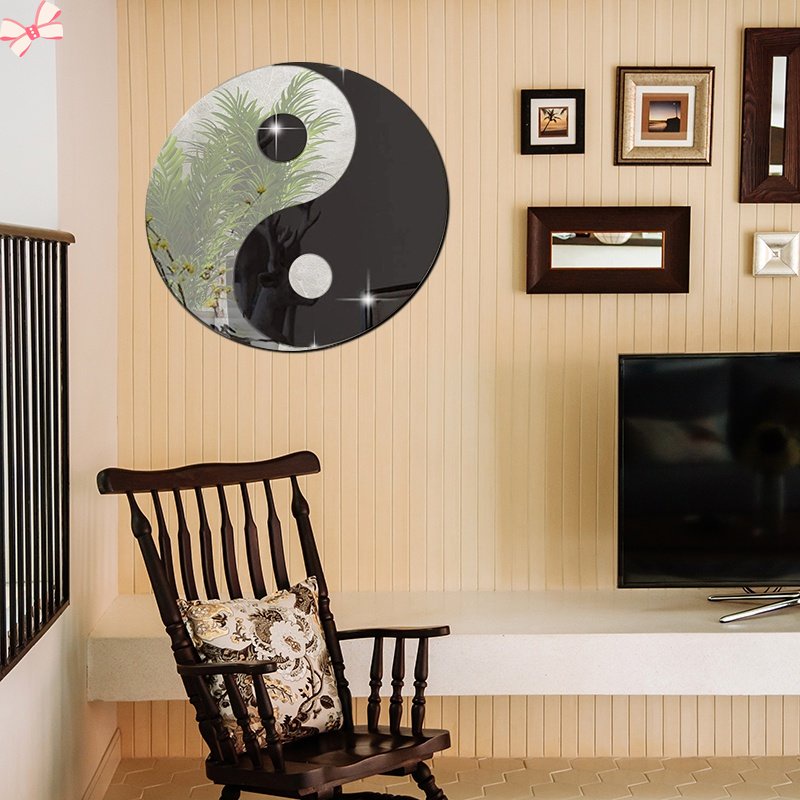 4 Miếng Dán Tường Tráng Gương Bằng Nhựa ruiyan