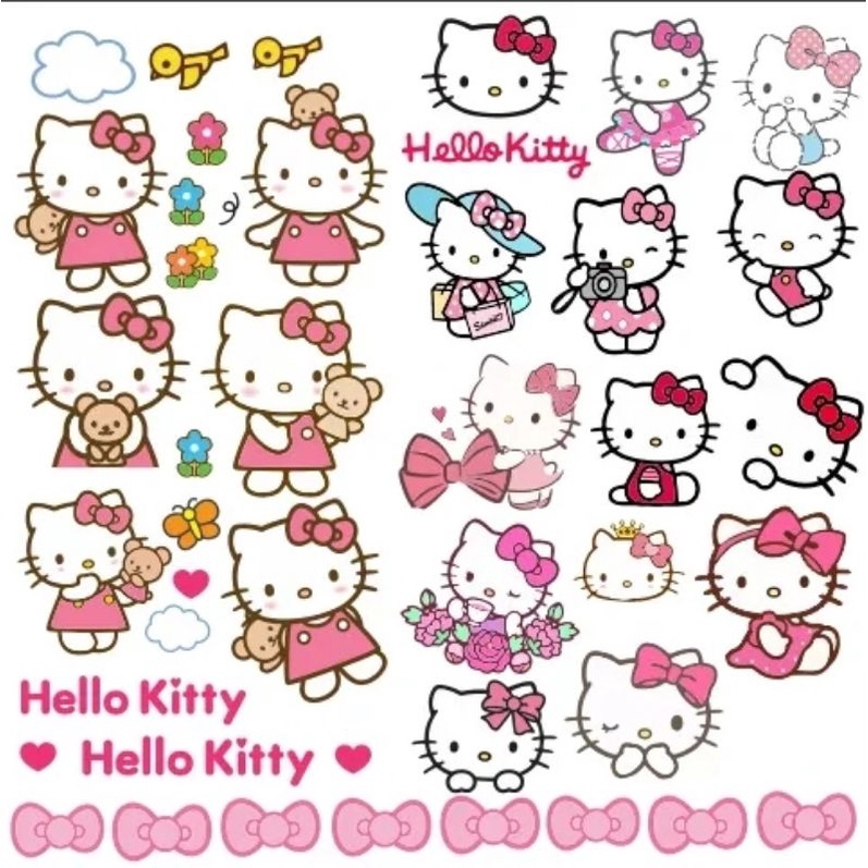 🌻STICKER DÁN HELLO KITTY DORAEMON GẤU DÂU LOTSO🎀